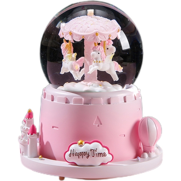 Happy Times Music Box Snowglobes - Picture 2 of 5